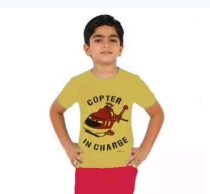 Image of t Shirt for Boys Printed Cotton Half Sleeve Regular Fit Casual Multi Colors Set of 5 PCS
