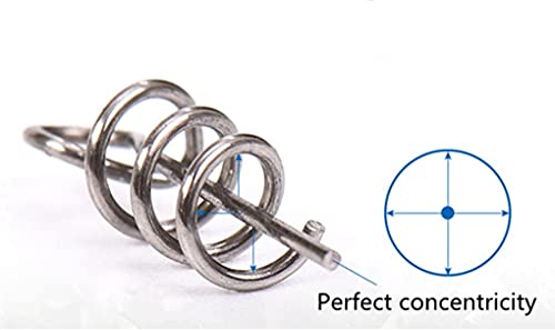 Toasis Fishing Centering Pin 16Mm/26Mm/33Mm/42Mm Soft Lure Bait Spring Twist Lock (Ss-16Mm-100Pcs) #TOP5