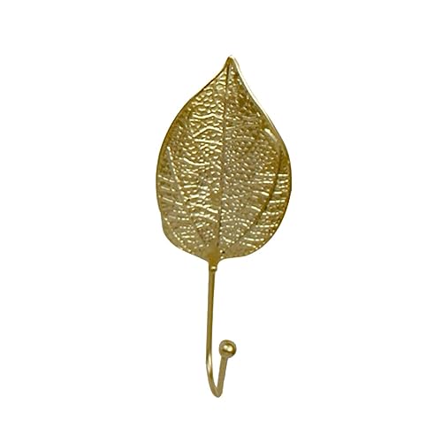 Cabilock Nordic Style Decorative Wall Hooks Leaf Shape Iron Coat Hangers for Living Room Hallway Nursery