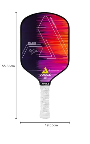 Image of JOOLA Ben Johns Hyperion CAS 13.5 Pickleball Paddle - Carbon Abrasion Surface with High Grit & Spin, Elongated Handle, 13.5mm Pickle Ball Paddle with Polypropylene Honeycomb Core, USAPA Approved