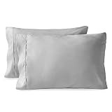 Bare Home Microfiber Pillow Cases - Standard/Queen Size Set of 2 - Cooling Pillowcases - Double Brus
