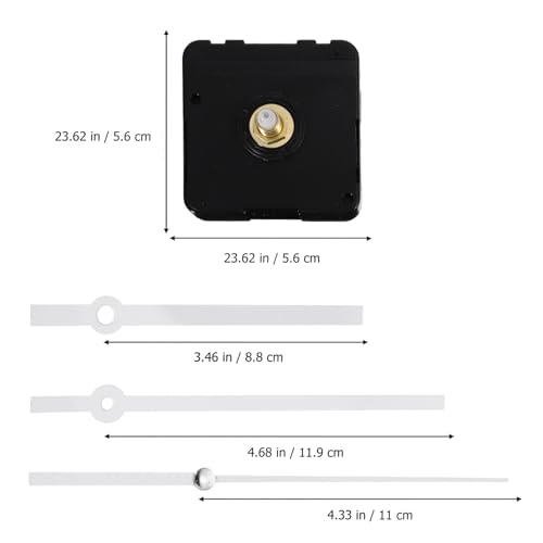 Clock Movement Quartz Clock Mechanism Kit, Silent Quartz with Long Spade Hands Wall Movement Non-Ticking Repair Parts Replacement Kit Motor for Custom Repair by Veemoon - Image 9