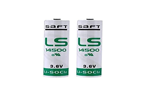 Lot de 2 Piles Original LS 14 5.00 pour Compteur d’Eau électrique PLC ER6V TL-5903 3.6V Batterie au Lithium SAFT