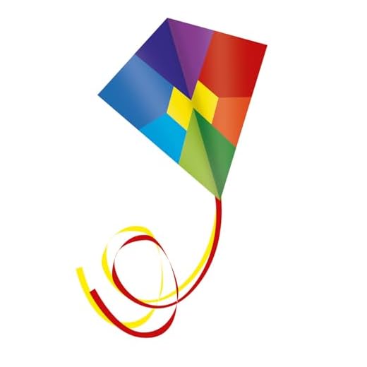 Paul Günther 1241 - Cometa Gigante Zirkon, Cometa Monoplaza Xxl Para Niños A Partir De 8 Años, Velo Colorido Y Varillas Resistentes De Fibra De Vidrio, Tamaño Aprox. 124 X 152 Cm