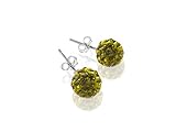 Nombreux strass de style bohème étincelant. Répartition uniformément sur la boule. C'est la seule façon de faire briller les boucles d'oreilles vraiment magnifiquement dans la lumière.