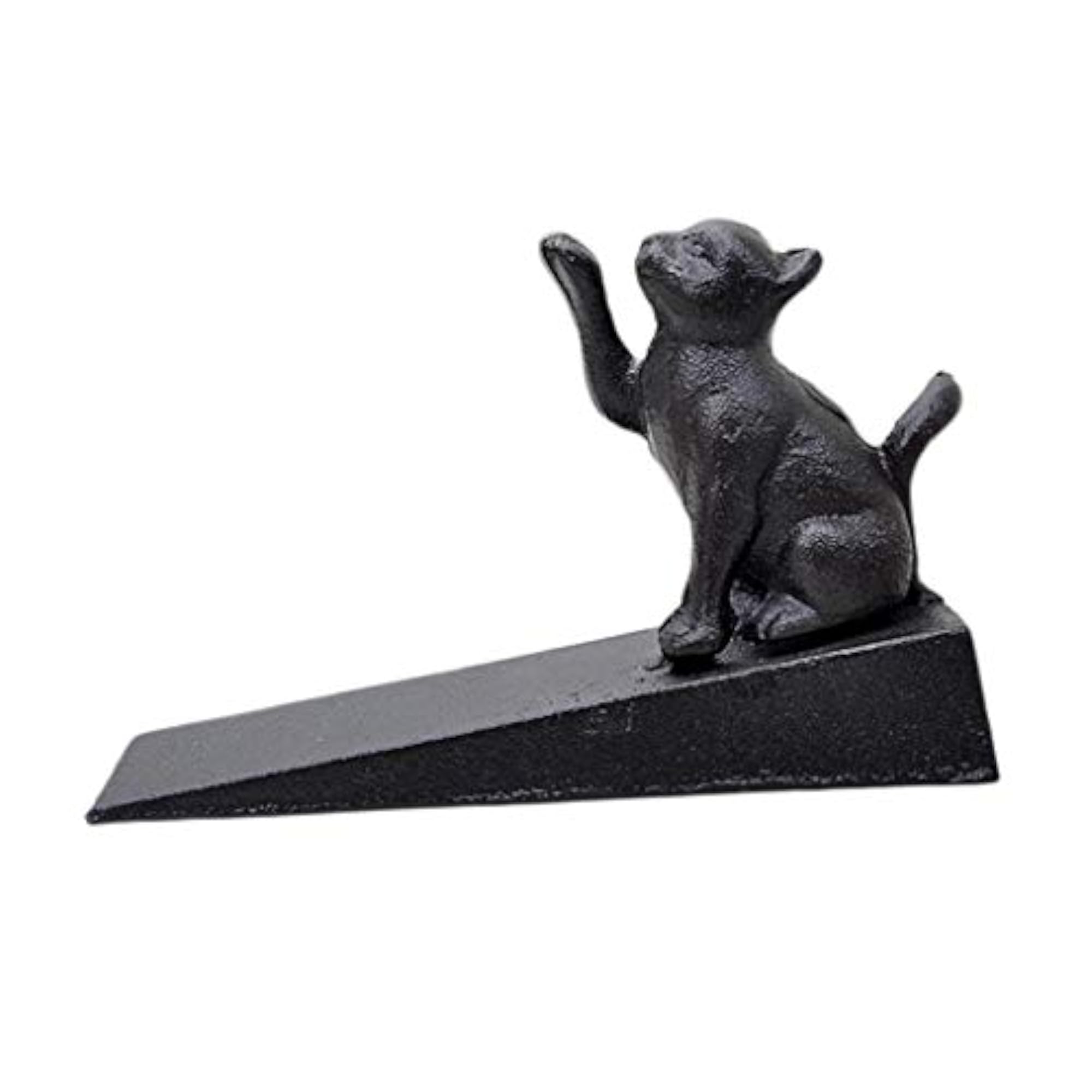 Non-Slip Rubber Base Door Stopper, Decorative Cat Design