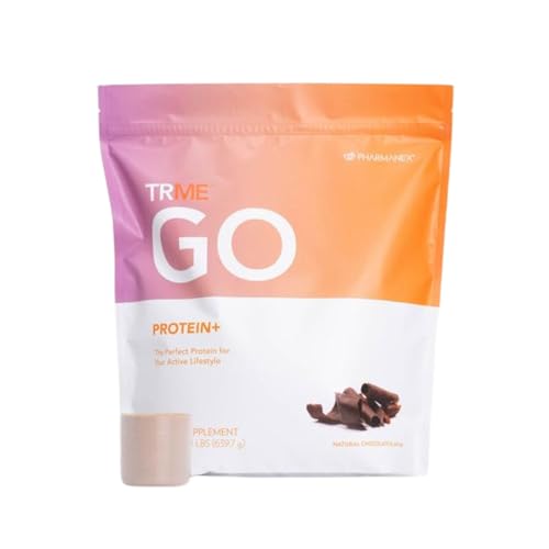 Image of Nu Skin TRMe Go Protein+ | Chocolate | Plant-Based Protein Blend | Convenient Vegan Nutrition | Smooth Chocolate Flavor | Keto-Friendly, Gluten-Free, No Artificial Sweeteners | 20 Servings