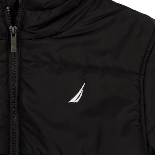 Image of Nautica Boys' Heavyweight Hooded Bubble Jacket With Polar Fleece Lining