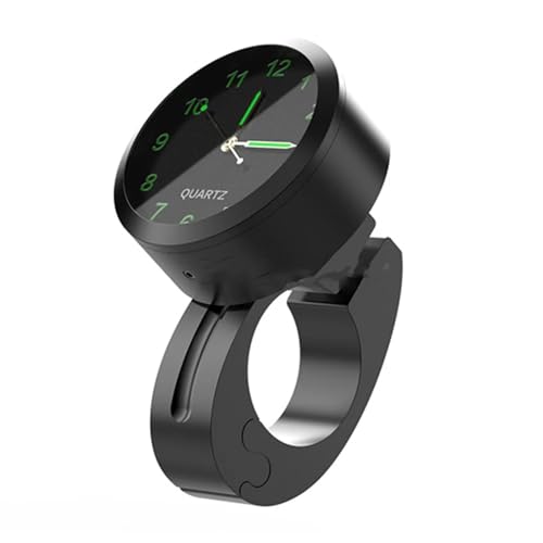 Shinekoo montre de moto étanche, vision nocturne, guidon, montres numériques pour moto, scooter, vélo, moteur ATV (noir)