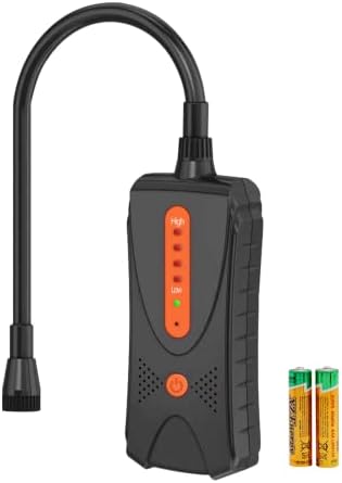 Gas Leak Detector, CHNADKS Combustible Gas Leak Tester with Audible & Visual Alarm, Portable Gas Sniffer to Locate Gas Leak of Methane, LPG, LNG, Fuel, Sewer Gas, Includes Battery (0-10,000 PPM)