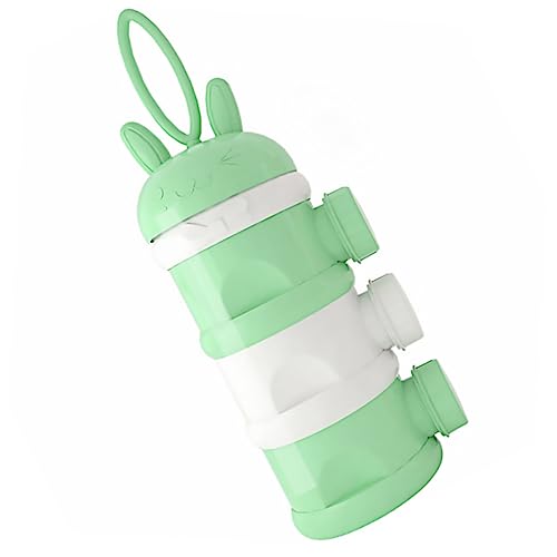 ULDIGI Caja Recipiente De Plástico Para Leche En Polvo Contenedor De Viaje De Leche En Polvo Macetas De Leche En Polvo Pequeño Recipiente De Leche Páginas Green