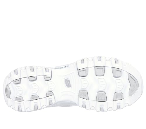 Image of Skechers Women's D'Lites Fresh Start, White /Silver, 12W