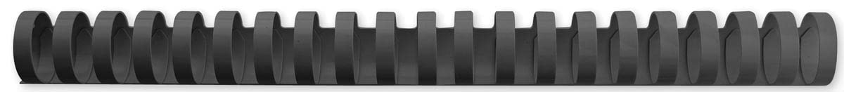 GBC CombBind Binding Combs, 19 mm, 165 Sheet Capacity, A4, 21 Ring, Black, Pack of 100, 4028601
