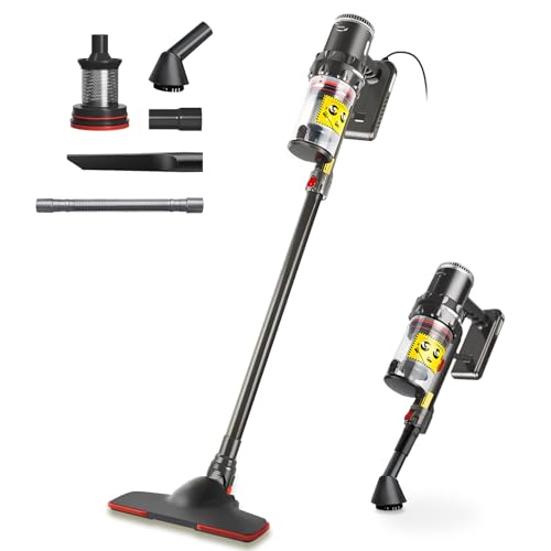LONENESS L Upright Vacuum, Lightweight Handheld Corded Wet/Dry Cleaner, 18Kpa Suction with Hose & Nozzles, Powerful Floor & Carpet Cleaner LONENESS L Upright Vacuum, Lightweight Handheld Corded Wet/Dry Cleaner, 18Kpa Suction with Hose & Nozzles, Powerful Floor & Carpet Cleaner