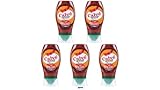 5X Calvé Piccante Sharp Ketchup, 100% Natural Ingredients, Specially Designed for Burgers and Grilled Meat, Vegan 250 ml Top Down,+Italy shop Kostenloser Schlüsselanhänger