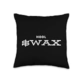 HODL Wax World Wide Asset Exchange Crypto NFT Wax Blockchain Throw Pillow