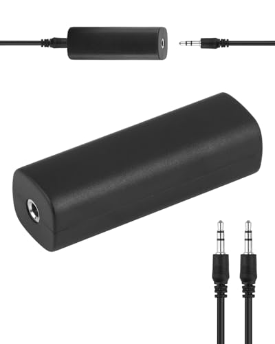 CVMGO Ground Loop Filter Noise Isolator, Potable Noise Filter Compatible with Car Audio/Home Stereo System Eliminate Humming and Buzzing Noise Completely with 3.5mm(1/8”) Interface Audio Aux Cable