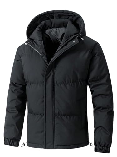Image of Leriya Fashion Winter Jacket For Men | Puffer Jacket For Man | Mens Hooded Tailored Jackets | Stylish Standard Length Winter Wear for -10C