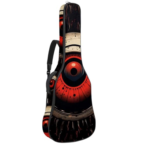 Sac pour guitare acoustique Art Halloween Eyeballs : protégez votre instrument des chocs