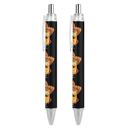 Bolígrafo retráctil de 0,5 mm con diseño de dibujos animados para suministros de oficina, 4 u.