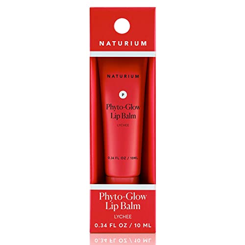 Naturium Phyto-Glow Lip Balm, Hydrating Lip Care With A Glossy Finish, 0.34 Oz (Lychee) #TOP4