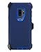 WallSkiN Turtle Series Cases for Samsung Galaxy S9 Plus/Galaxy S9+ (Only) Tough Protection with Kickstand & Holster - Midnight (Navy Blue/Blue)
