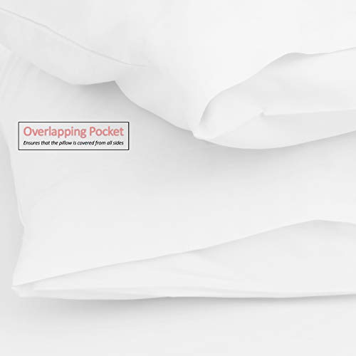 Image of Hearth & Harbor Extra Deep Pocket Queen Sheets Sets - Fits Mattress 18-24 Inches - 6 Piece Queen Size Sheets - White (Pack of 6)