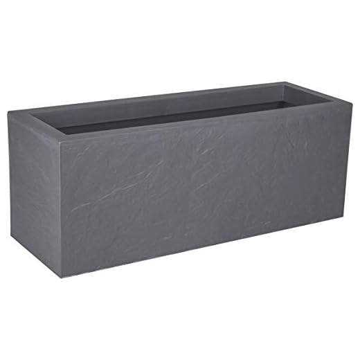 EDA - Fioriera della Gamma Volcania Up, 80 cm, grigio (ciottolo)