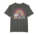 End The Stigma Mental Health Matters Rainbow shirt