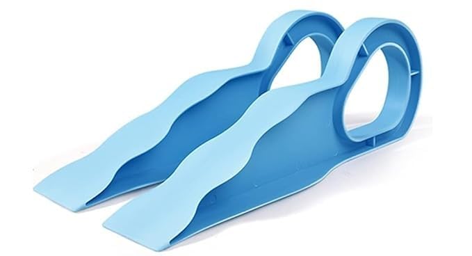 Mattress Lifter Tool for Bed Making | Heavy Duty Mattress Elevator Wedge | Bed Sheet Tucking Helper | Lightweight Plastic Mattress Raising Tool (Blue, Pack of 2)-image-6