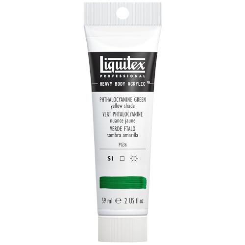 Image of Liquitex Professional Heavy Body Acrylic Paint, 2-oz Tube, Phthalocyanine Green (Yellow Shade)