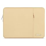 MOSISO Housse Compatible avec MacBook Air/Pro, 13-13,3 Pouces Notebook, Compatible avec MacBook Pro 14 2023-2021 A2779 M2 A2442 M1, Laptop Sleeve Polyester Verticale Sac avec Poche, Chameau