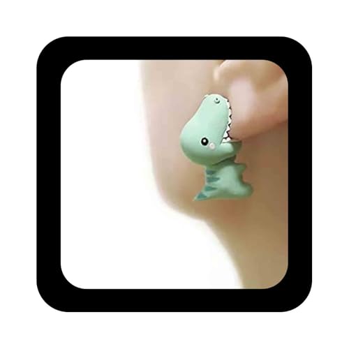 Cybche Boucles D'oreilles Dinosaures En Acrylique 3d Boucles D'oreilles Dinosaures Vertes Boucle D'oreille Animaux Mignons Boucle D'oreille Animaux De Dessins Animés Boucl D'oreill Dinosaure