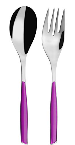 BUGATTI Glamour Set Posate a Servire, Acciaio