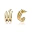 Illusion Earrings-Yellow Gold