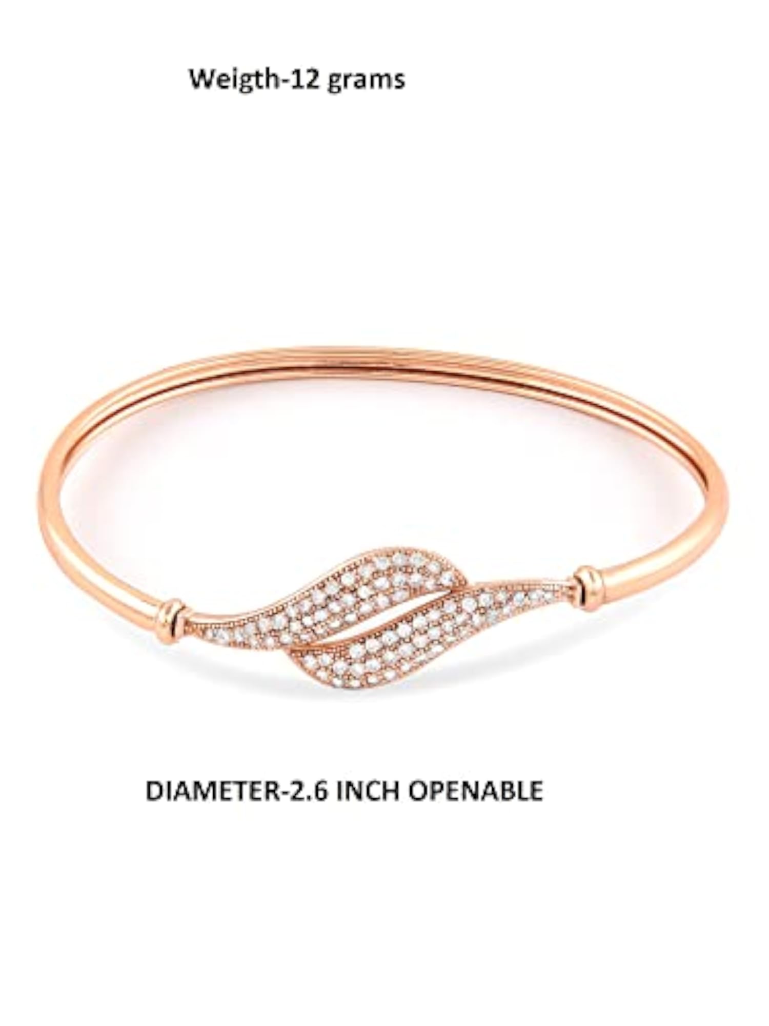 CZ Bangle Style Brass Kada For Women