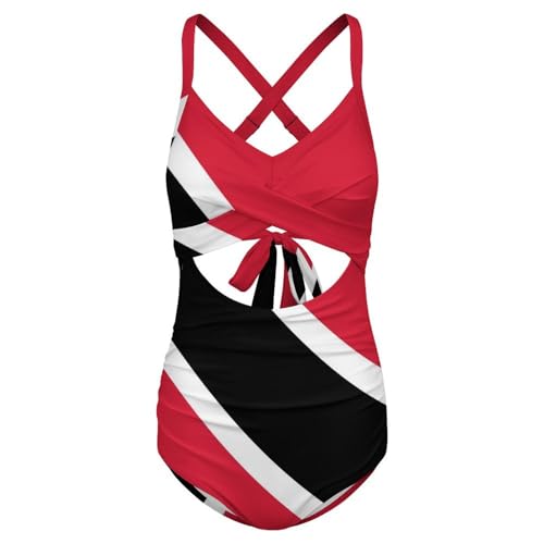 Women High Waisted V Neck Swimsuit Slimming One Piece Bathing Suit Swimwear4