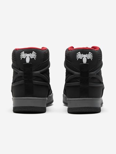 Image of The Souled Store Venom: Symbiote Men and Boys Black Lace Up High Top Sneakers