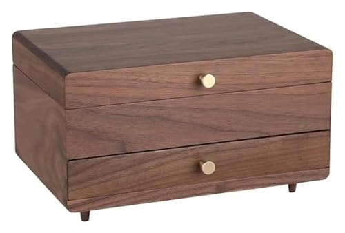 KEuLen Joyero de Madera, Caja Joyero, Joyero Madera, Caja de Madera for Guardar Collares, Anillos, Pendientes, Pulseras y Mucho más.(B)