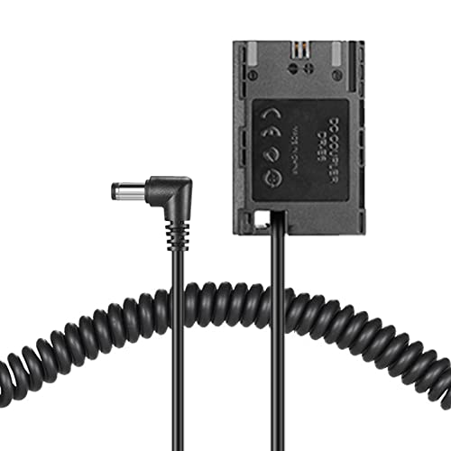 LP-E6 DC Acoplador Totalmente Decodificado DR-E6 Cable de Resorte de Batería para Canon EOS R5C 5D4 5DII III IV 6D2 7D 7D2 70D 80D 90D R6 60Da