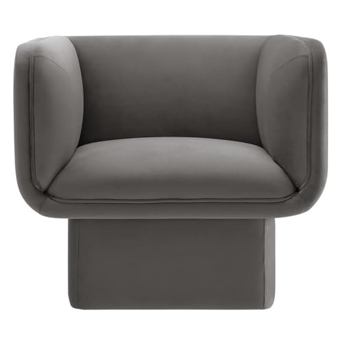 Sillón Terciopelo Plegable Gris miniatura 4