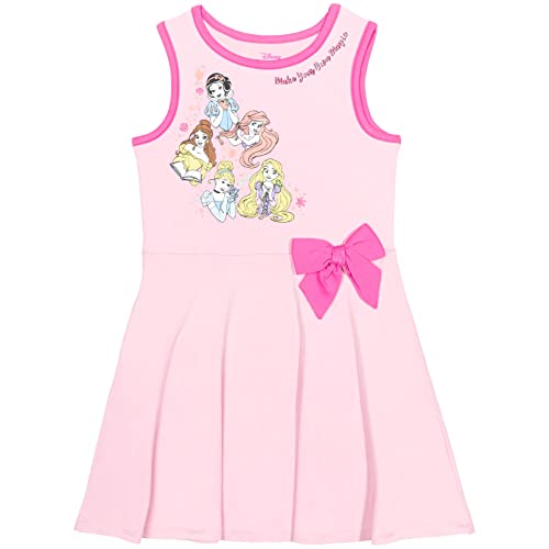 Disney Princess Ariel Snow White Rapunzel Girls 2 Pack Fashion Short Sleeve Dresses2