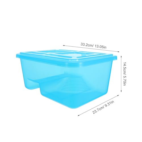 Terrario de ABS para tortugas con plataforma para sol y base ensanchada para hogar 3