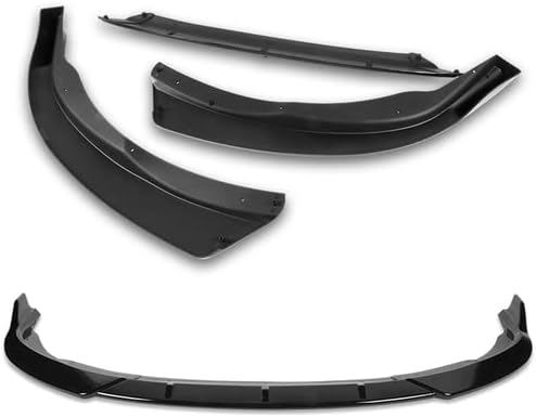 3 Pieces Front Bumper Lip Spoiler Splitter Side Body Kit Trim Protection Compatible with 2015-2017 Toyota Camry, 2016 (Painted Black)