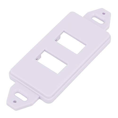 Placa de pared para 2 interruptores para ocultar cables sin romper el tabique 6