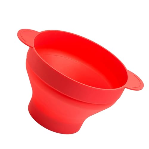 Duroecsain Tazones de palomitas de maíz, tazón de palomitas de maíz para microondas,Tazón Microwave Fabricante | Lavavajillas seguro, contenedor de comida plegable para la noche de cine familiar