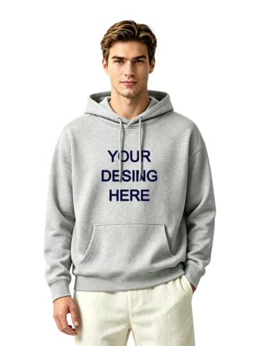 Image of Maydear Custom Hoodie for Men & Women Unisex Pullover Sweatshirt Personalized with Photo, Logo or Text