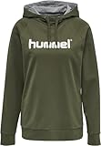 Soft, sweat fabric hummel Damen Hmlgo Cotton Logo Hoodie Woman Sweatshirt, Grape Leaf, S EU