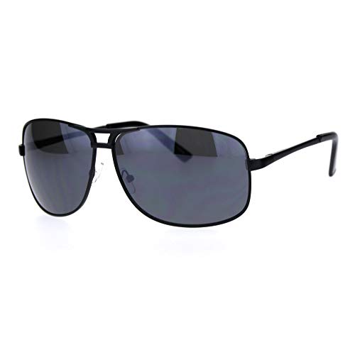 Mens Narrow Spring Hinge Officer Style Pilots Metal Sunglasses2