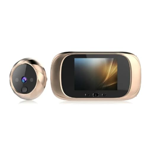 Corghd Digital LCD 2.8Inch Video Doorbell Peephole Viewer Door Eye Monitoring Camera 90 Degree Doorbell Motion Detection Eye Easy to Use A